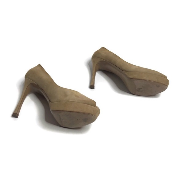 Yves Saint Laurent Palais Platform Peep Toe Heels - Picture 4 of 8